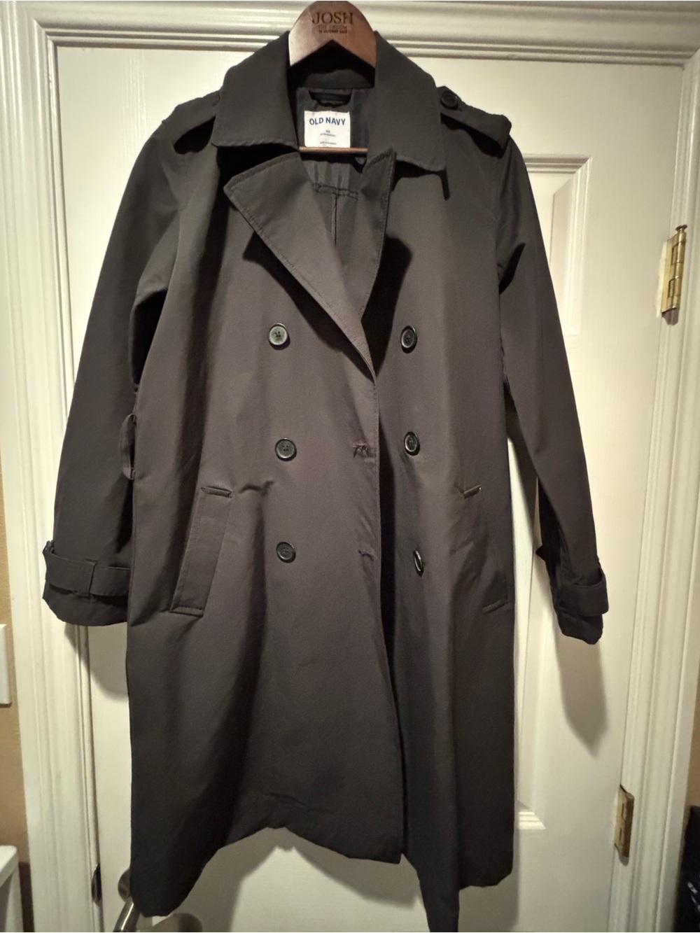 Old Navy Women's Black Trench Coat size XS